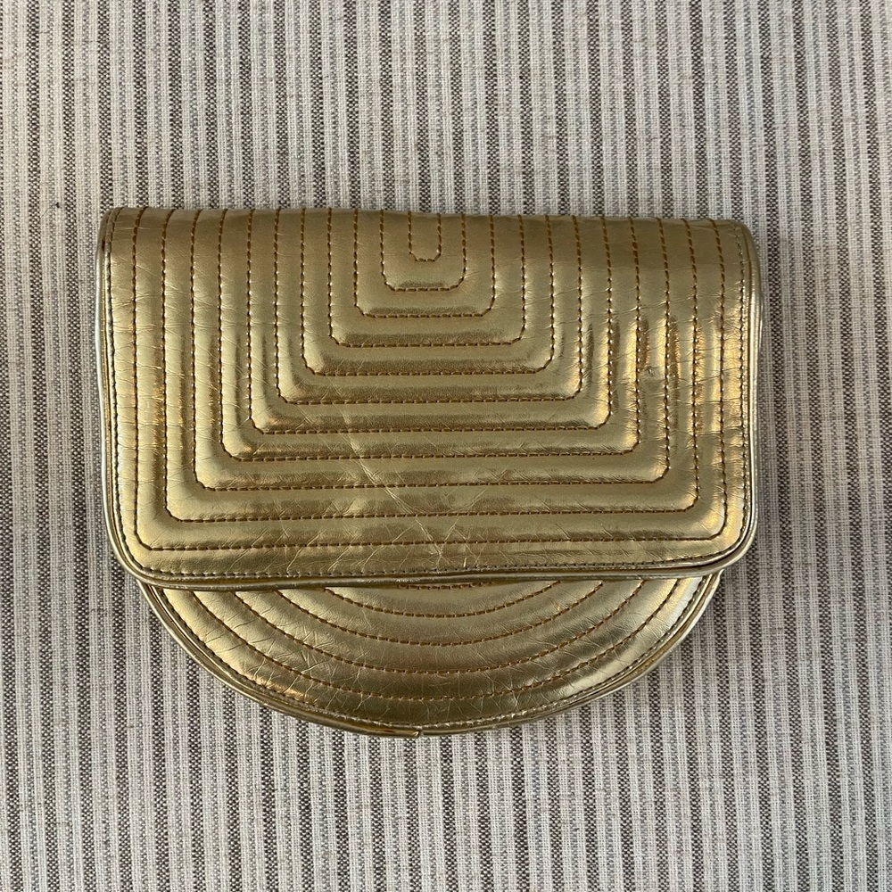 Nine West Gold Clutch